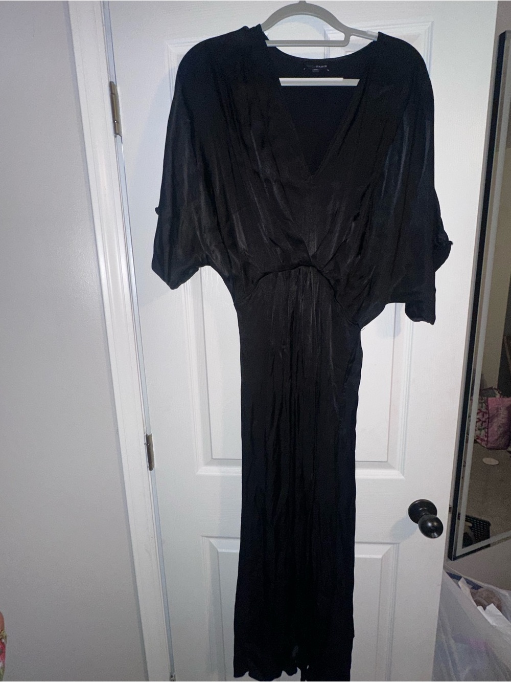 Lucy Paris Black V-Neck Dress